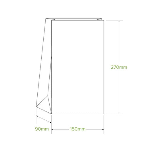 #6 SOS Kraft Paper Bag - 2000/CTN - TEM IMPORTS™