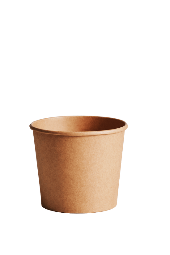 600mL (20oz) Kraft PP Paperway™ Round Container - TEM IMPORTS™