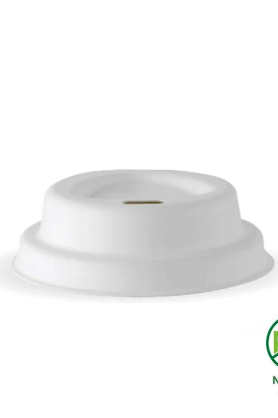 63mm / 4oz White Plant Fibre BioCup Lid - 2000pcs/Ctn - TEM IMPORTS™