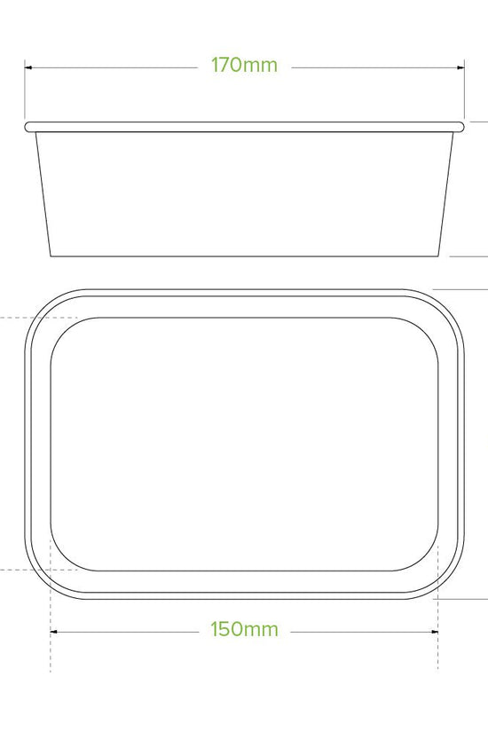 650mL Kraft BioBoard Takeaway Base - 300pcs/Ctn - TEM IMPORTS™
