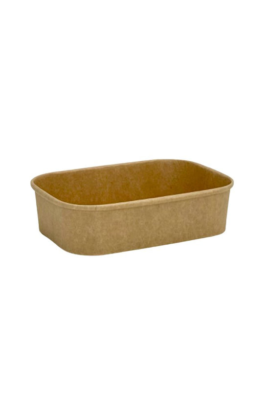 650mL PP Coated Kraft Rectangular Container - TEM IMPORTS™