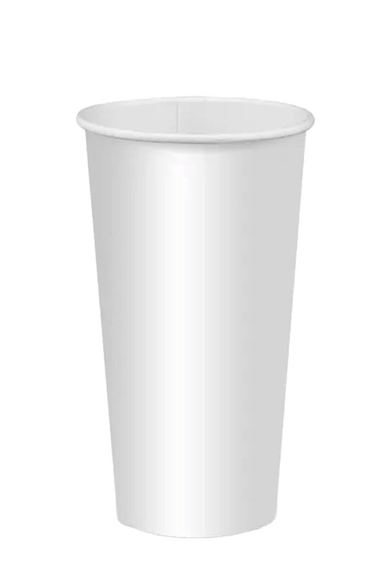 650mL/22oz (90mm) White Cold Paper BioCup - 1000/CTN - TEM IMPORTS™