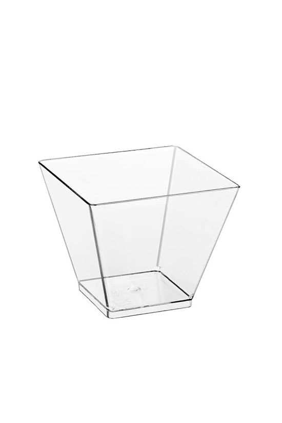 65mL Clear Mini Square Dessert Cup Base - TEM IMPORTS™