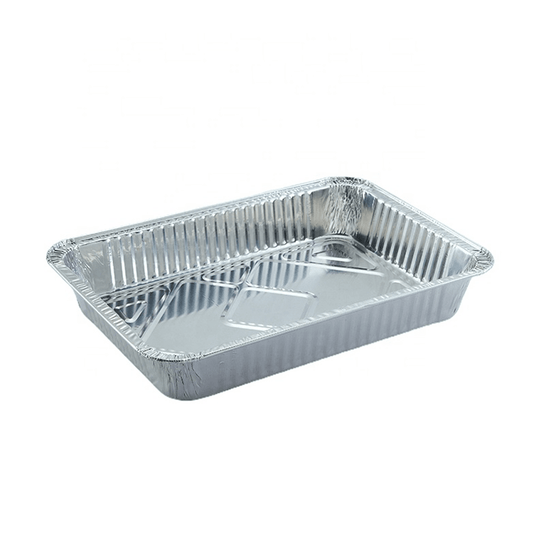 6700mL Large Rectangular Foil Roaster Tray - 50/CTN - TEM IMPORTS™