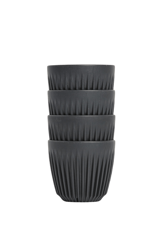 6oz Charcoal HuskeeCup 4 - Pack - TEM IMPORTS™