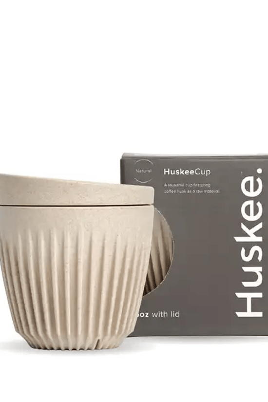 6oz Natural HuskeeCup & Lid - TEM IMPORTS™