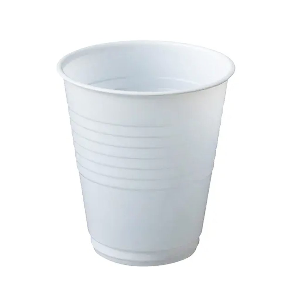 6oz/180mL White Plastic Water Cup - 1000/CTN - TEM IMPORTS™