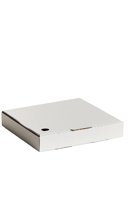 7" Inch Takeaway Pizza Box White - 100/CTN - TEM IMPORTS™