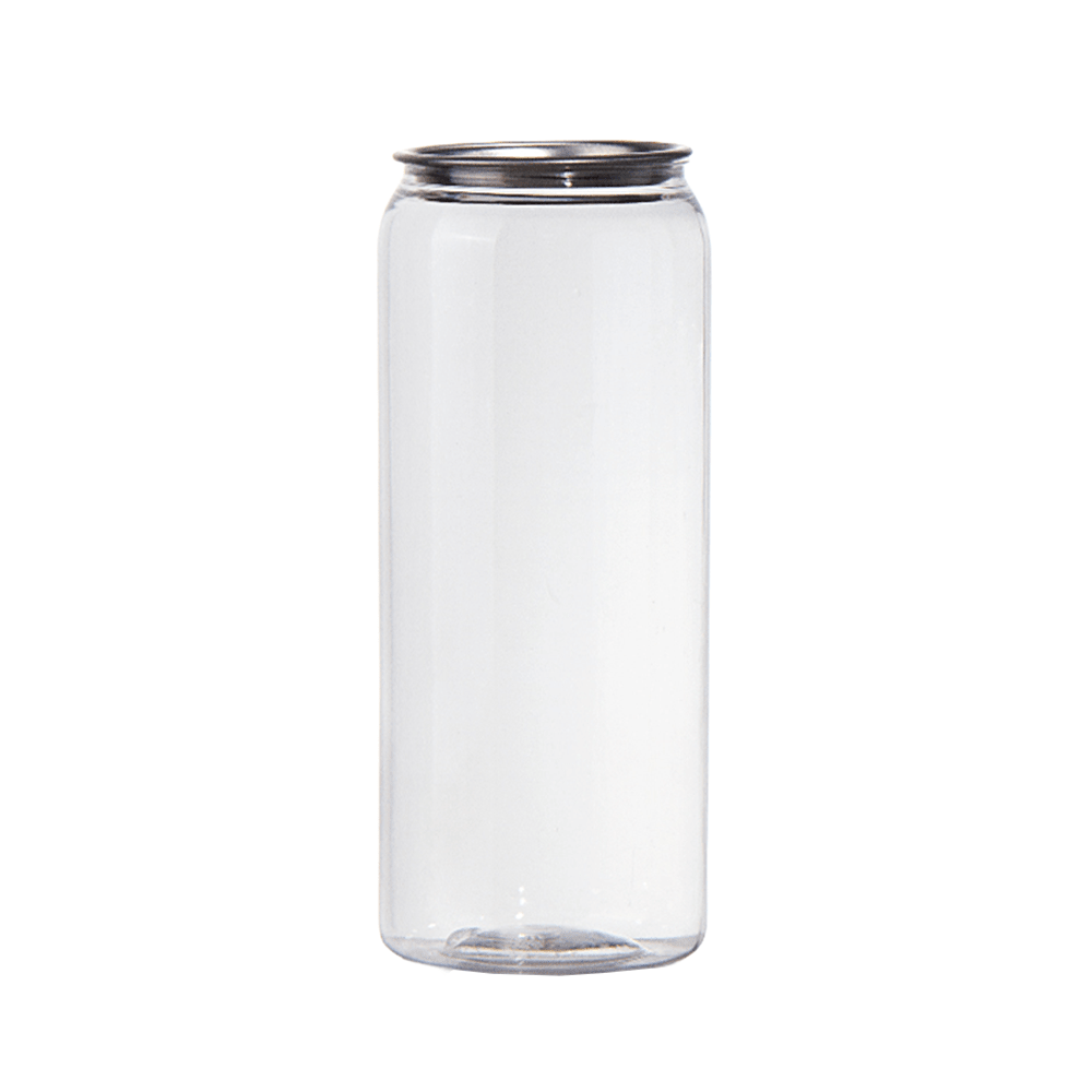 700mL Clear PET Can With Lid - 100/CTN - TEM IMPORTS™