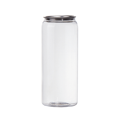 700mL Clear PET Can With Lid - 100/CTN - TEM IMPORTS™