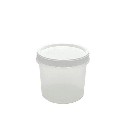 700mL Screw White Twist Top Round Container Set - TEM IMPORTS™