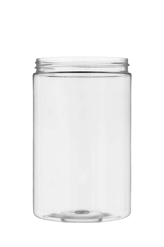 700mL/83mm Neck Straight Sided Plastic Jar With Metal Lid - TEM IMPORTS™