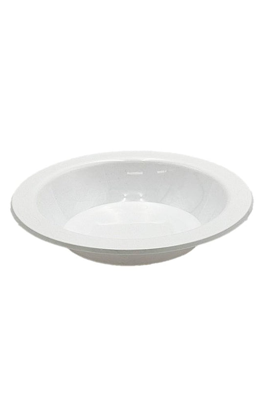 7"/180mm Premium White Reusable Plastic Round Bowl - 25/PK - TEM IMPORTS™