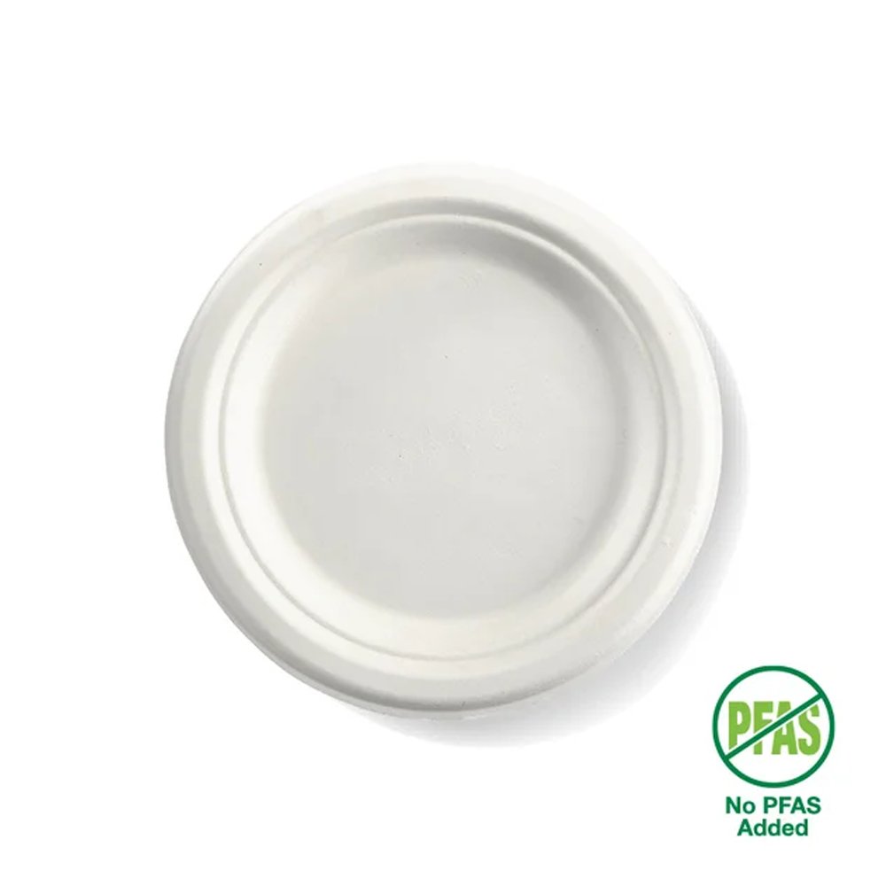 7"/180mm Round Plant Fibre Plate - 1000pcs/Ctn - TEM IMPORTS™