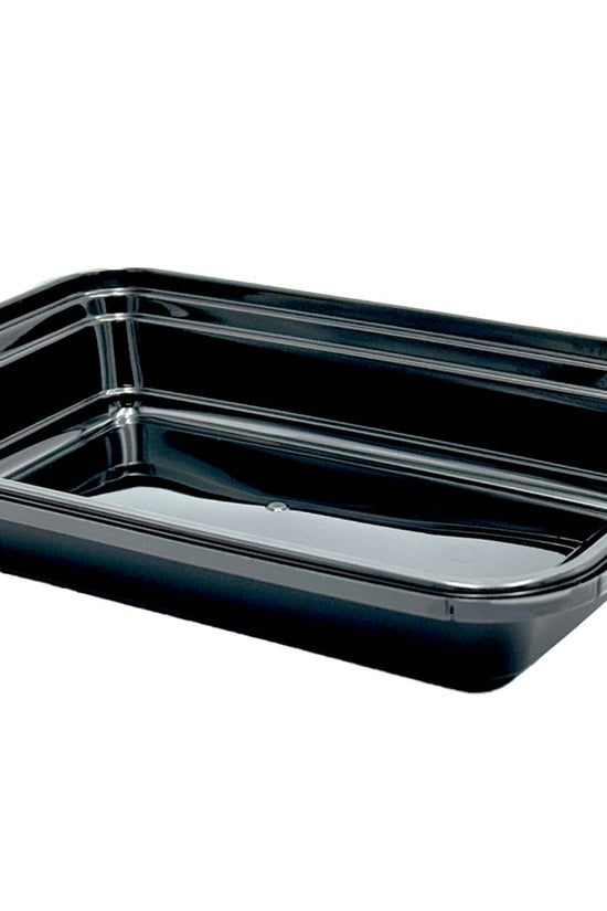 750mL Black Rectangular Tamper Proof Container With Clear Lid - TEM IMPORTS™
