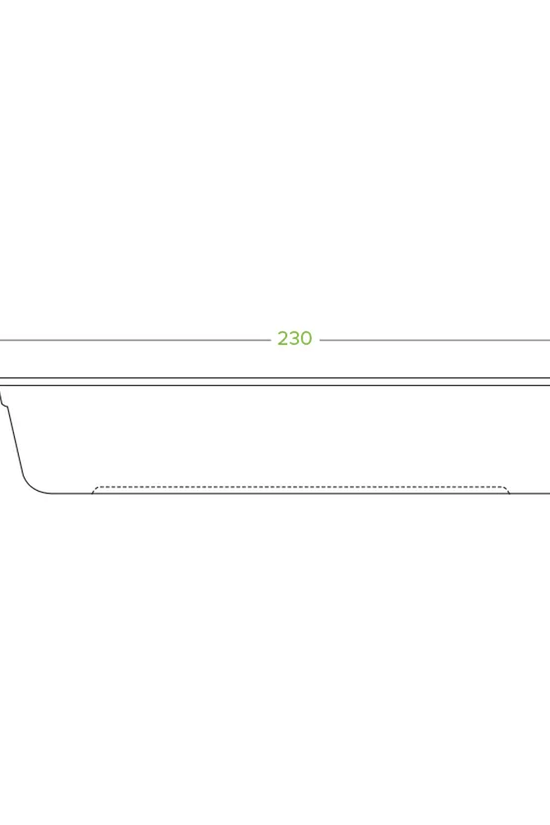 750mL Natural Rectangular Plant Fibre Tray - 500/CTN - TEM IMPORTS™