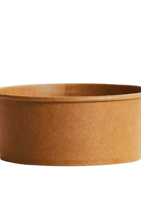 750mL PE Coated Kraft Paper Salad Bowl - TEM IMPORTS™