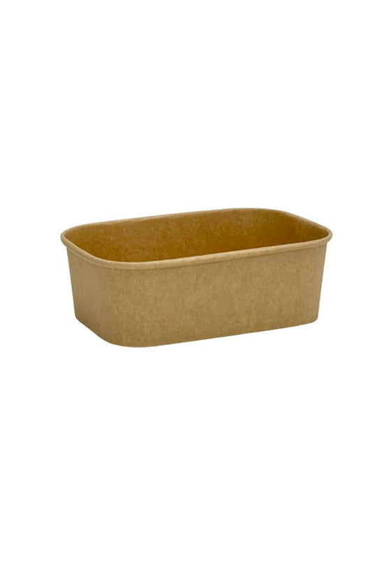 750mL PP Coated Kraft Rectangular Container - TEM IMPORTS™