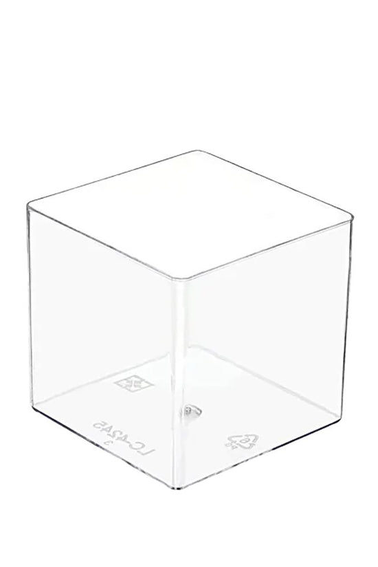 75mL Clear Mini Square Dessert Cup Base - TEM IMPORTS™