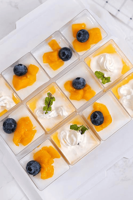 75mL Clear Mini Square Dessert Cup Base - TEM IMPORTS™