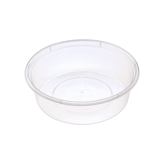 7oz/220mL Round Plastic Container Natural - TEM IMPORTS™