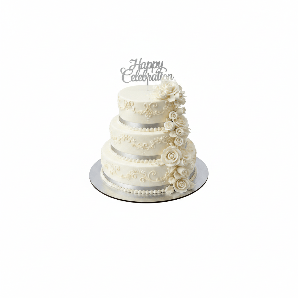 8 Inch Round STD Foil Cake Board - Silver - TEM IMPORTS™