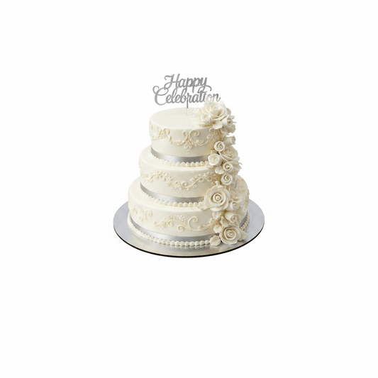 8 Inch Round STD Foil Cake Board - Silver - TEM IMPORTS™
