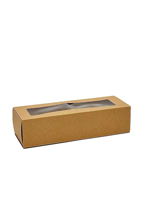 8 Macarons Kraft Paper Box With Window - TEM IMPORTS™