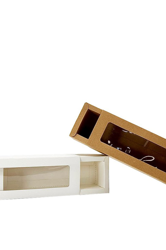 8 Macarons White Paper Box With Window - TEM IMPORTS™