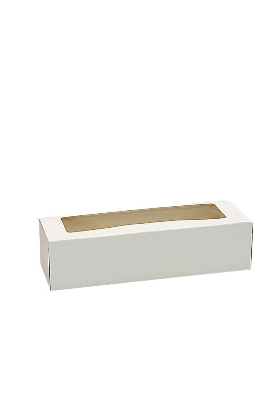 8 Macarons White Paper Box With Window - TEM IMPORTS™