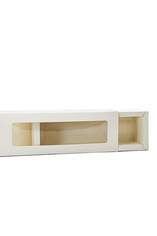 8 Macarons White Paper Box With Window - TEM IMPORTS™