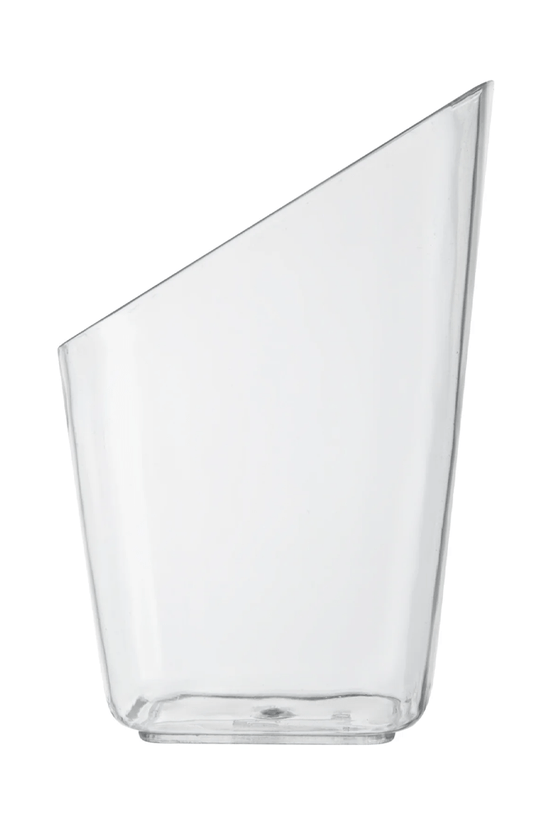 80mL Clear Mini Square Slanted Shape Dessert Cup - TEM IMPORTS™