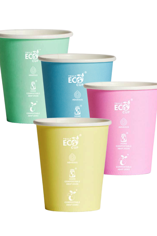 8oz (D/80mm) Truly Eco Pastel Single Wall Coffee Cup