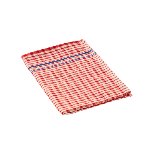 KH Megachef® Checked Teatowel 50cmx70cm- Red (Pack of 12)