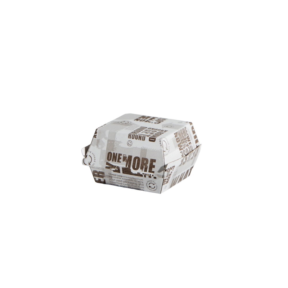 Enviro Range Newspaper Print Design Burger Clamshell - 250/CTN