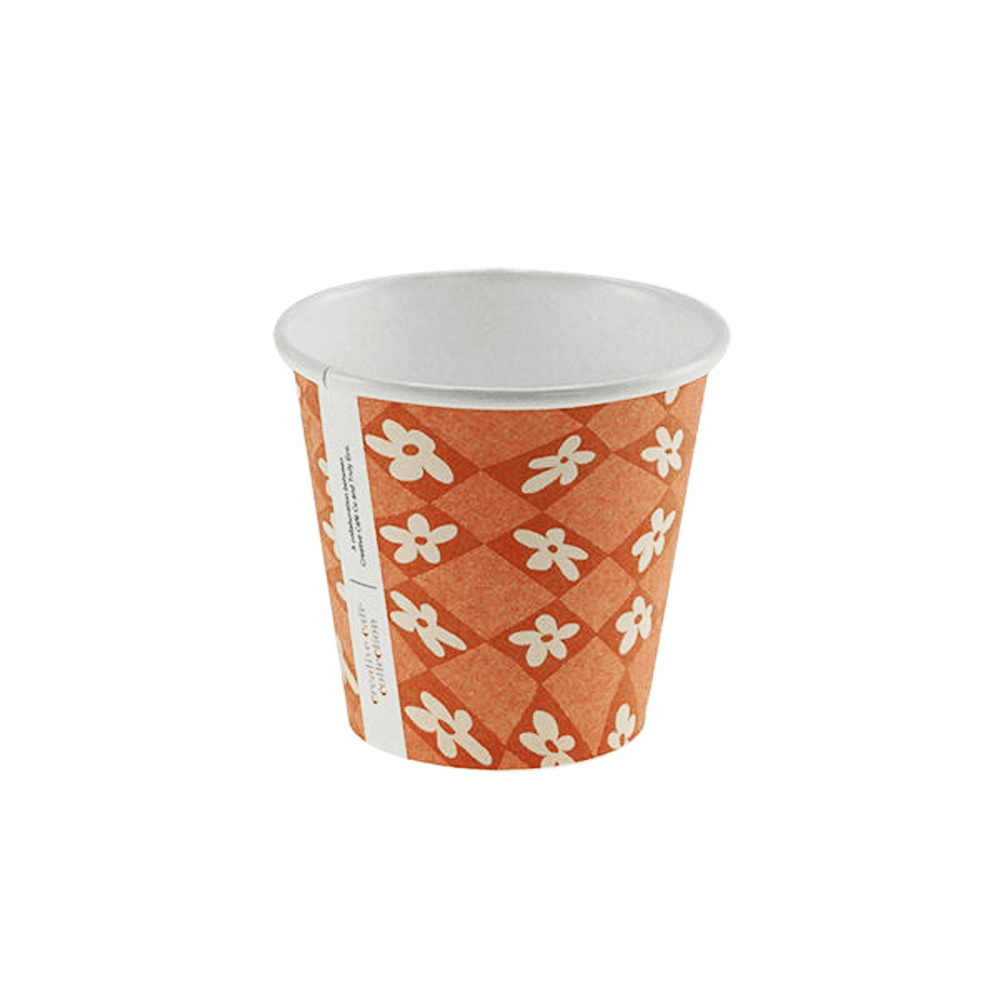 8oz (90mm) Cafe Collection Art Single Wall Paper Coffee Cup - 1000/CTN - TEM IMPORTS™
