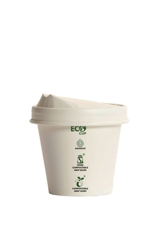 8oz (90mm) Truly Eco® Aqueous Single Wall Paper Cup White - 1000/CTN - TEM IMPORTS™