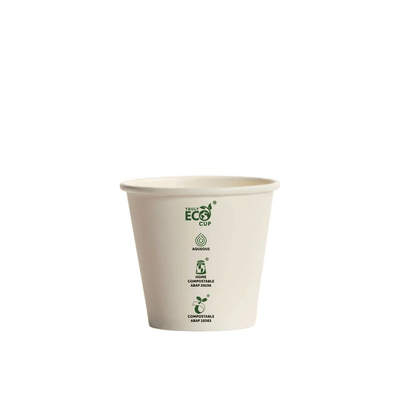 8oz (90mm) Truly Eco® Aqueous Single Wall Paper Cup White - 1000/CTN - TEM IMPORTS™