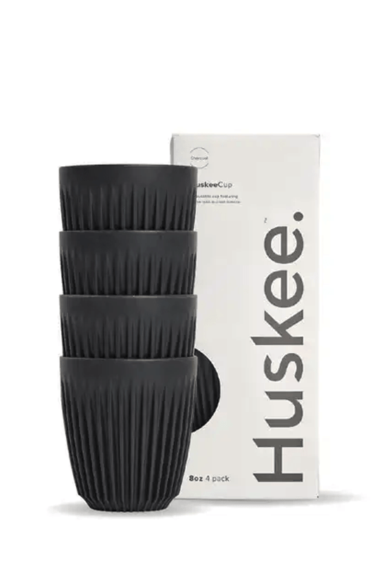 8oz Charcoal HuskeeCup 4 - Pack - TEM IMPORTS™