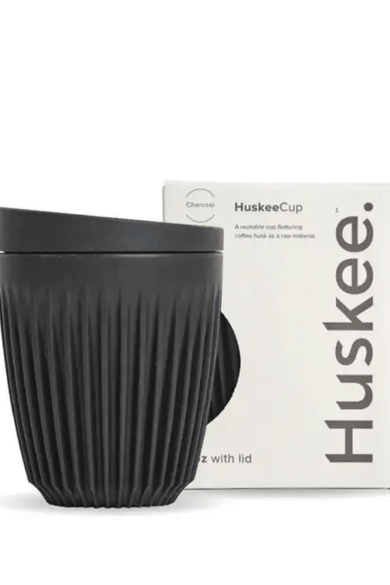 8oz Charcoal HuskeeCup & Lid - TEM IMPORTS™