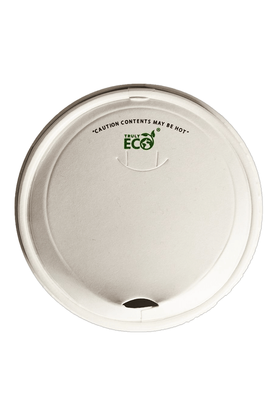 8oz (D/80mm) White Paper Sipper Lid - TEM IMPORTS™