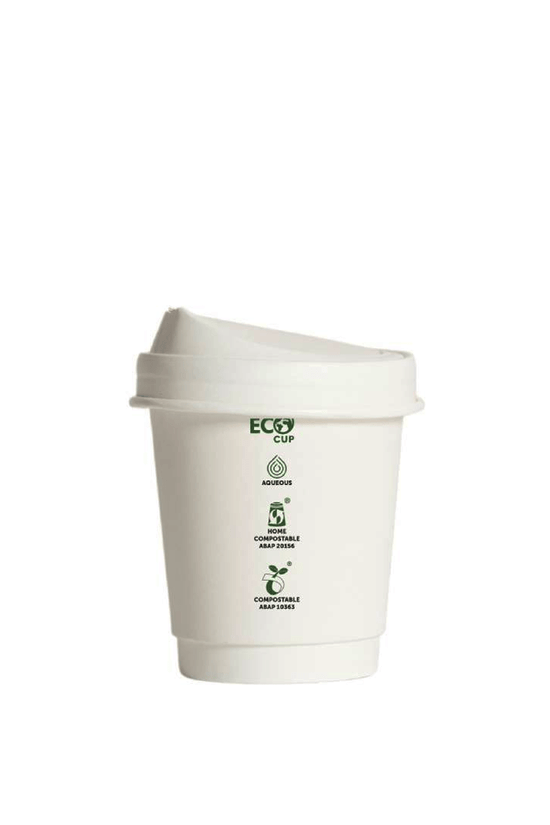8oz (D/80mm) White Paper Sipper Lid - TEM IMPORTS™
