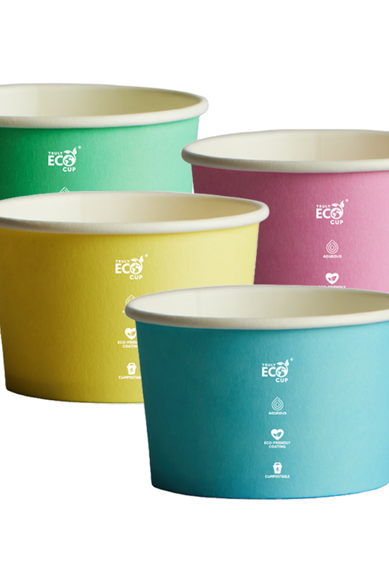8oz Pastel Aqueous Coated Ice Cream Cup
