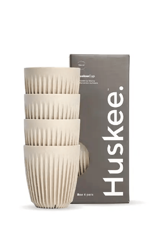 8oz Natural HuskeeCup 4 - Pack - TEM IMPORTS™