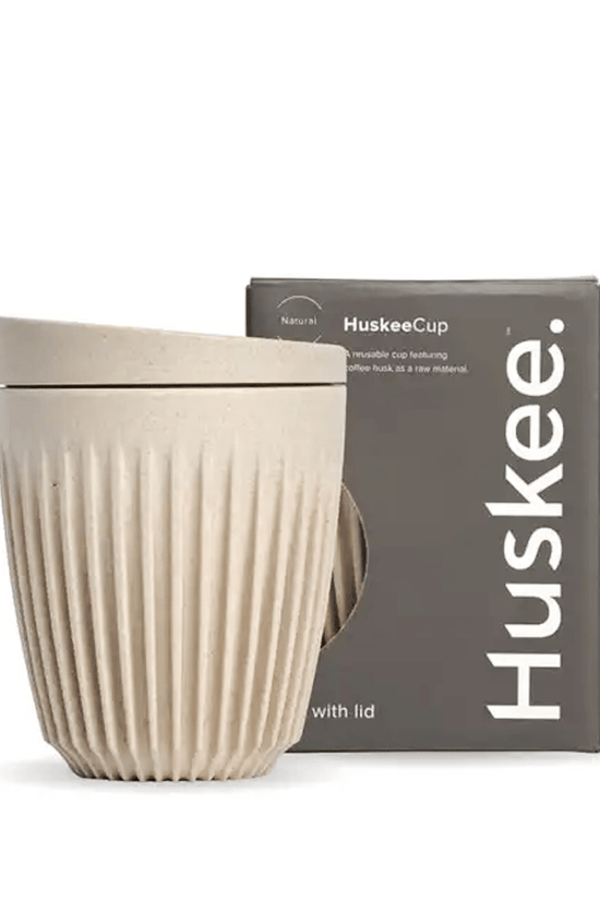 8oz Natural HuskeeCup & Lid - TEM IMPORTS™