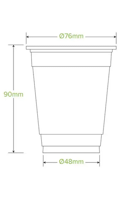 8oz/250mL Clear (76mm) PET Unbranded BioCup - 2000/CTN - TEM IMPORTS™
