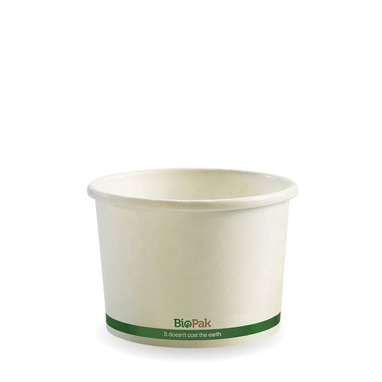 8oz/250mL White Paper BioBowl - 1000pcs/Ctn - TEM IMPORTS™
