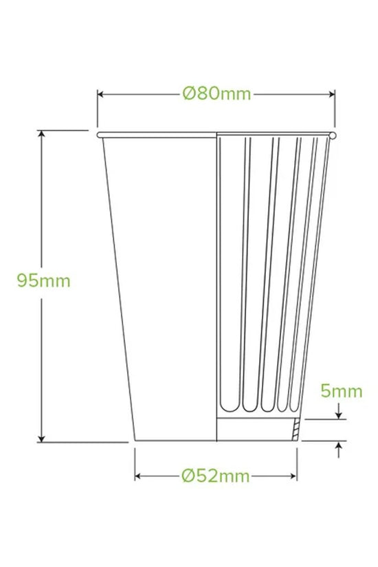 8oz/255mL (80mm) Embossed Art Series Double Wall BioCup - 1000/ctn - TEM IMPORTS™
