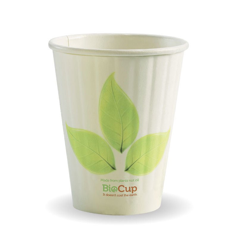 8oz/255mL (80mm) Leaf Double Wall BioCup - 1000pcs/ctn - TEM IMPORTS™