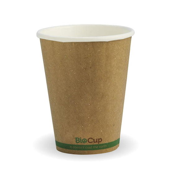 8oz/280mL (80mm) Kraft Green Stripe Double Wall BioCup - 1000pcs/Ctn - TEM IMPORTS™